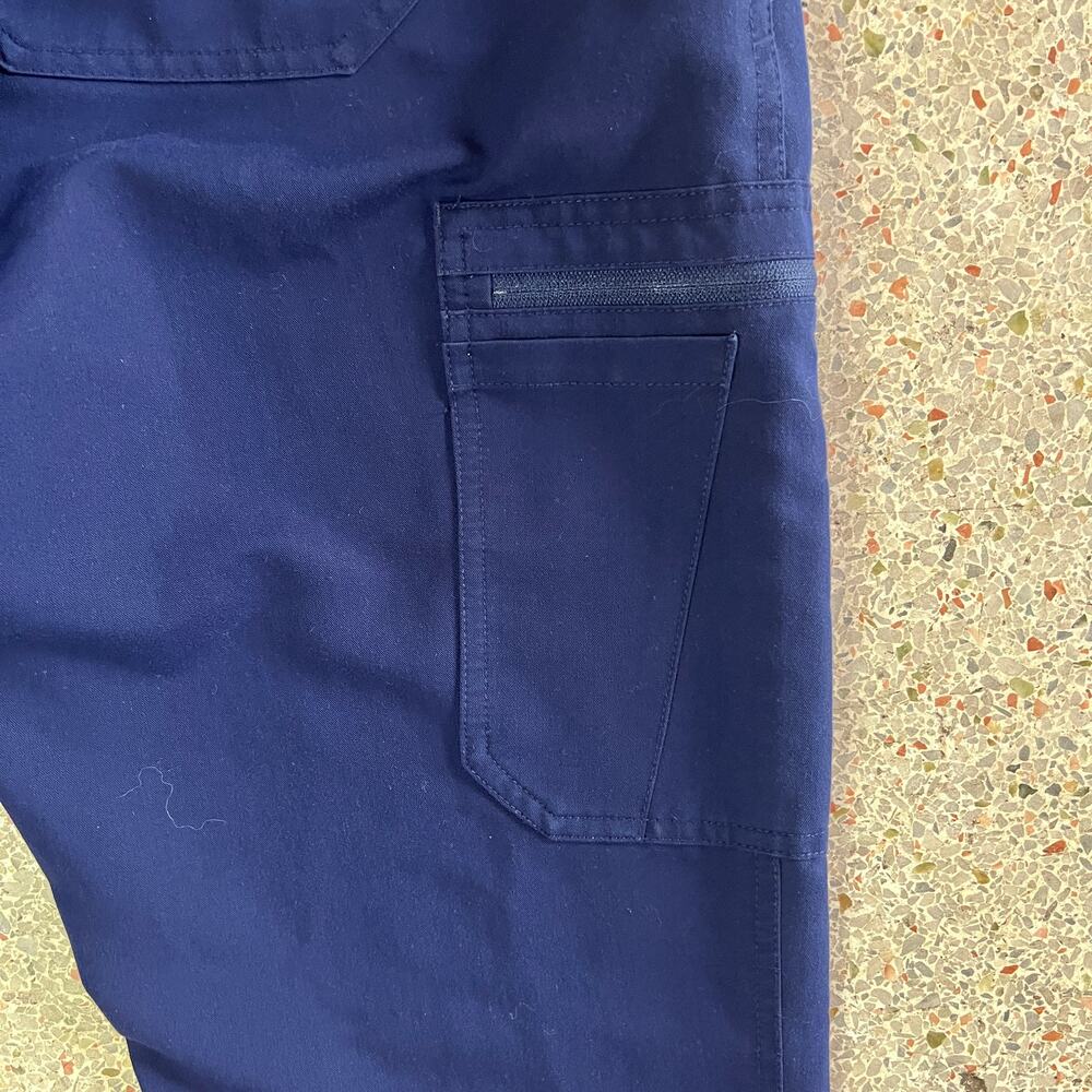 FIGS Yola Scrub Pants Navy Blue Jogger Drawstring Medical Size M - Picture 10 of 13